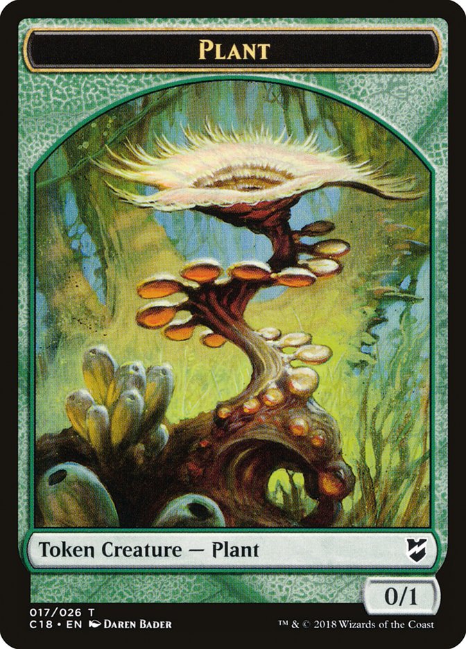 Plant Token [Commander 2018 Tokens] | Good Games Modbury