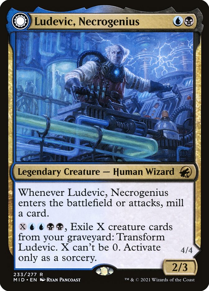 Ludevic, Necrogenius // Olag, Ludevic's Hubris 233/277 (Innistrad: Midnight Hunt)  - Foil | Good Games Modbury