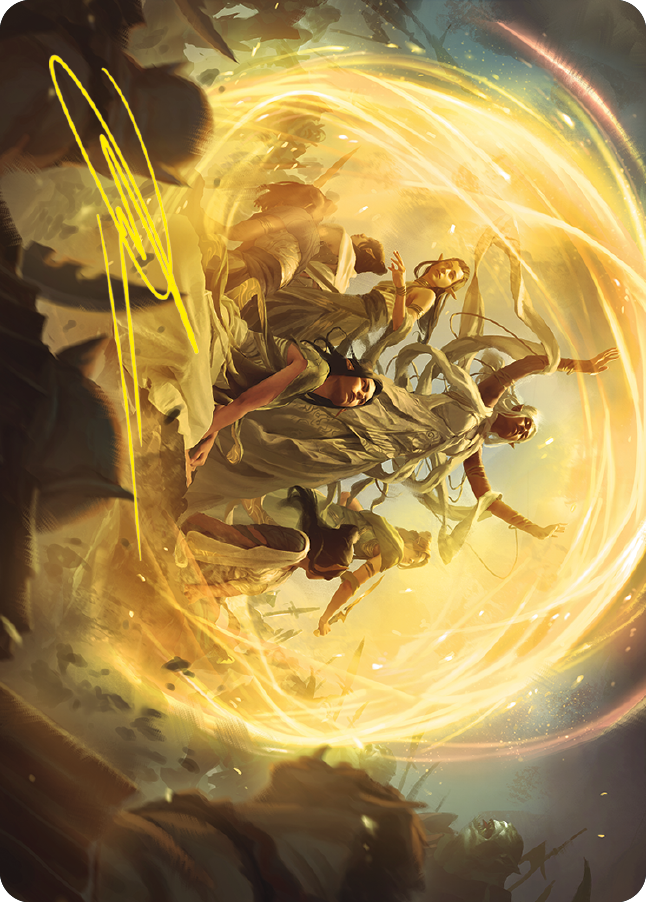 Heroic Intervention Art Card (Gold-Stamped Signature) [The Lord of the Rings: Tales of Middle-earth Art Series] | Good Games Modbury