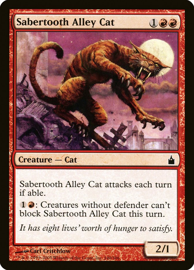 Sabertooth Alley Cat [Ravnica: City of Guilds] | Good Games Modbury