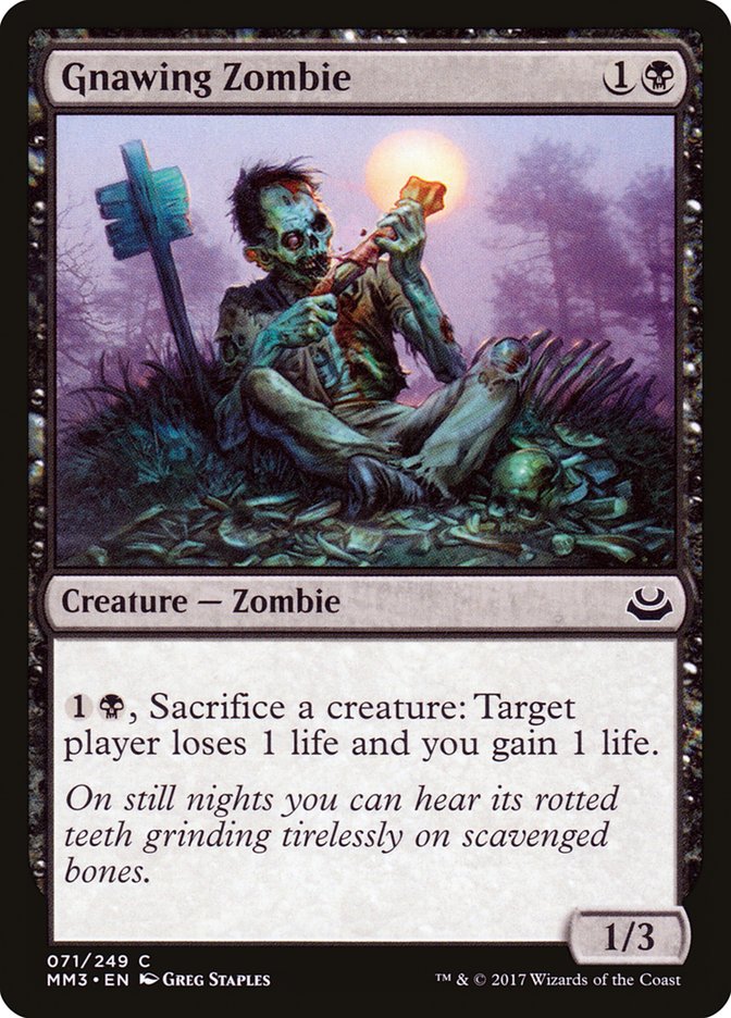 Gnawing Zombie 71/249 (Modern Masters 2017)  - Foil | Good Games Modbury