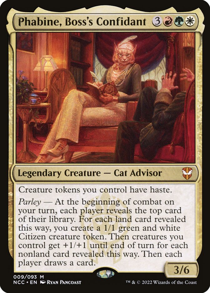 Phabine, Boss's Confidant 9 (Commander: Streets of New Capenna)  - Foil | Good Games Modbury
