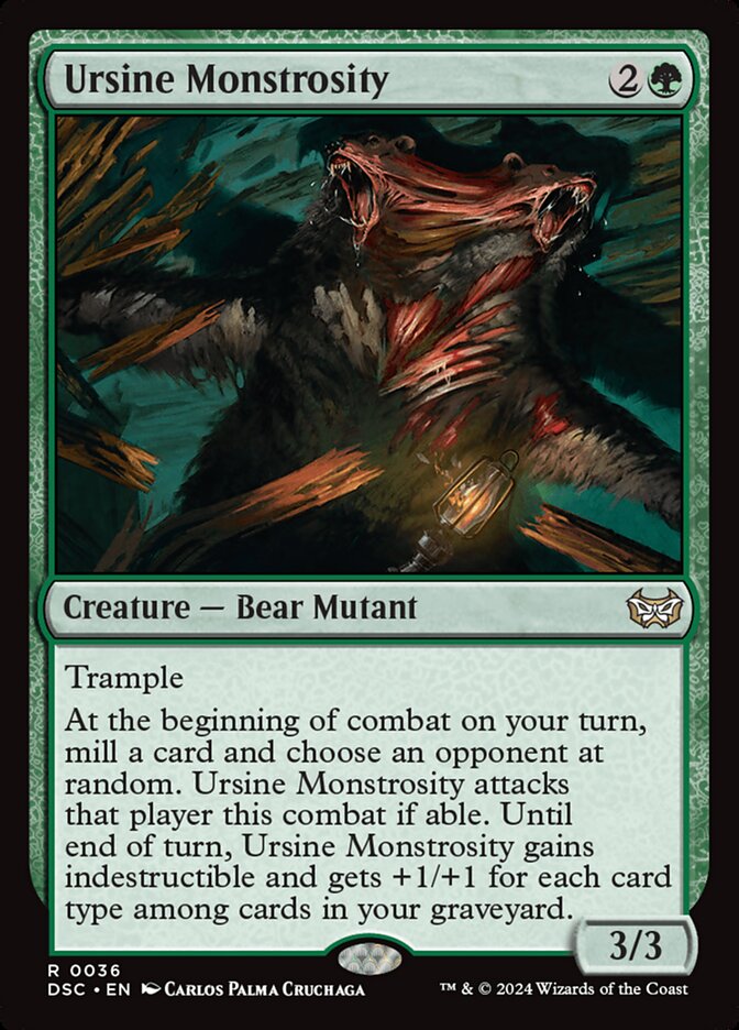 Ursine Monstrosity 36/40 (Commander: Duskmourn: House of Horror)  | Good Games Modbury