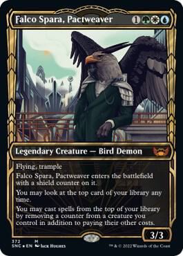 Falco Spara Pactweaver Gilded Foil 372/281 (Streets of New Capenna)  - Foil | Good Games Modbury
