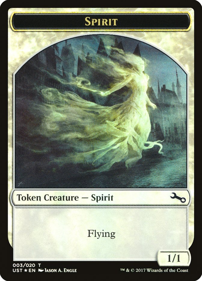 Spirit (003) // Spirit Double-Sided Token [Unstable Tokens] | Good Games Modbury