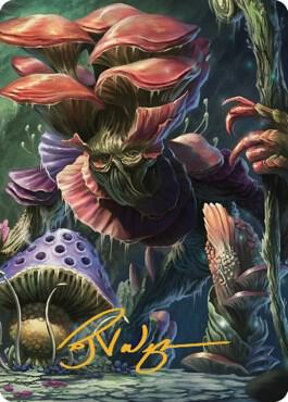 Myconid Adult Art Card Gold Stamped Signature 24 (Art Series: Commander Legends: Battle for Baldur's Gate)  | Good Games Modbury