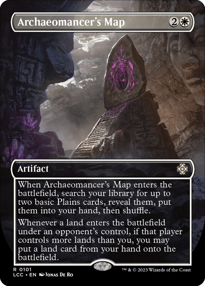 Archaeomancers Map 101/370 (Commander: The Lost Caverns of Ixalan)  - Borderless | Good Games Modbury