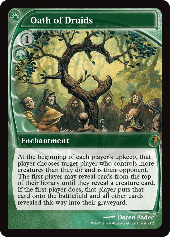 Oath of Druids 212/390 (Mystery Booster 2)  - Future Sight | Good Games Modbury