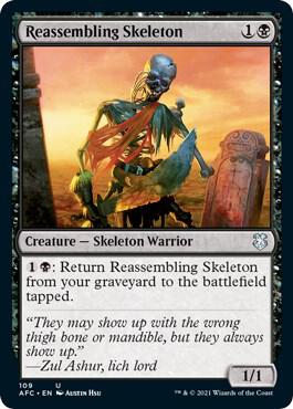 Reassembling Skeleton 109/62 (Commander: Adventures in the Forgotten Realms)  | Good Games Modbury