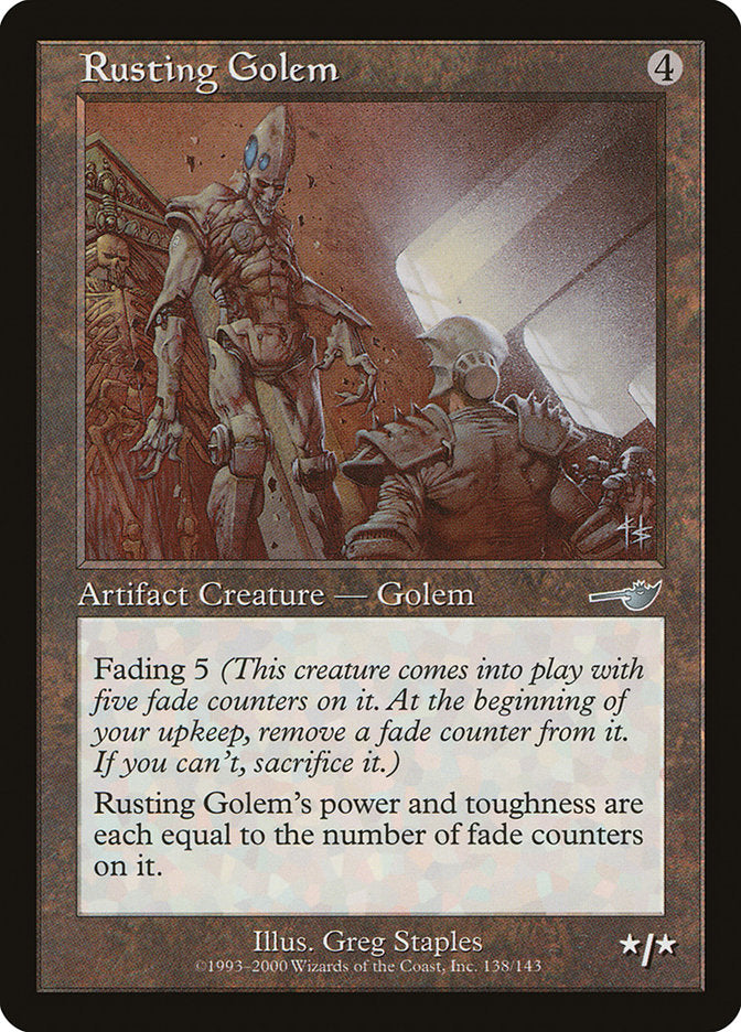 Rusting Golem 138/143 (Nemesis)  - Foil | Good Games Modbury
