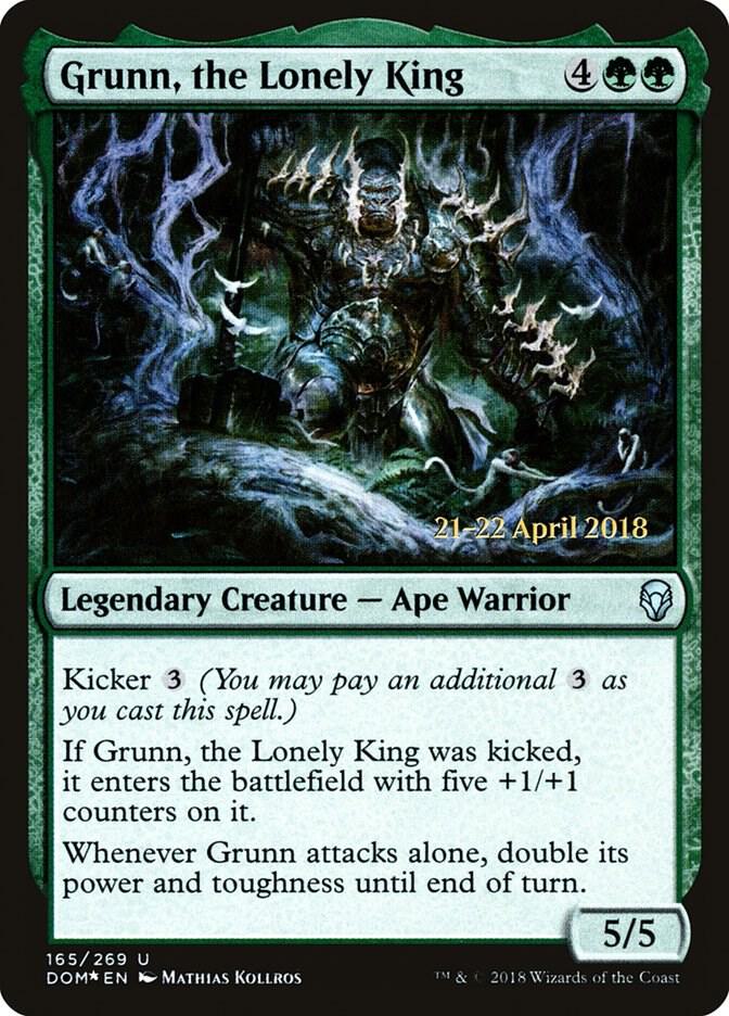 Grunn the Lonely King 165s/118 (Prerelease Cards)  - Foil | Good Games Modbury
