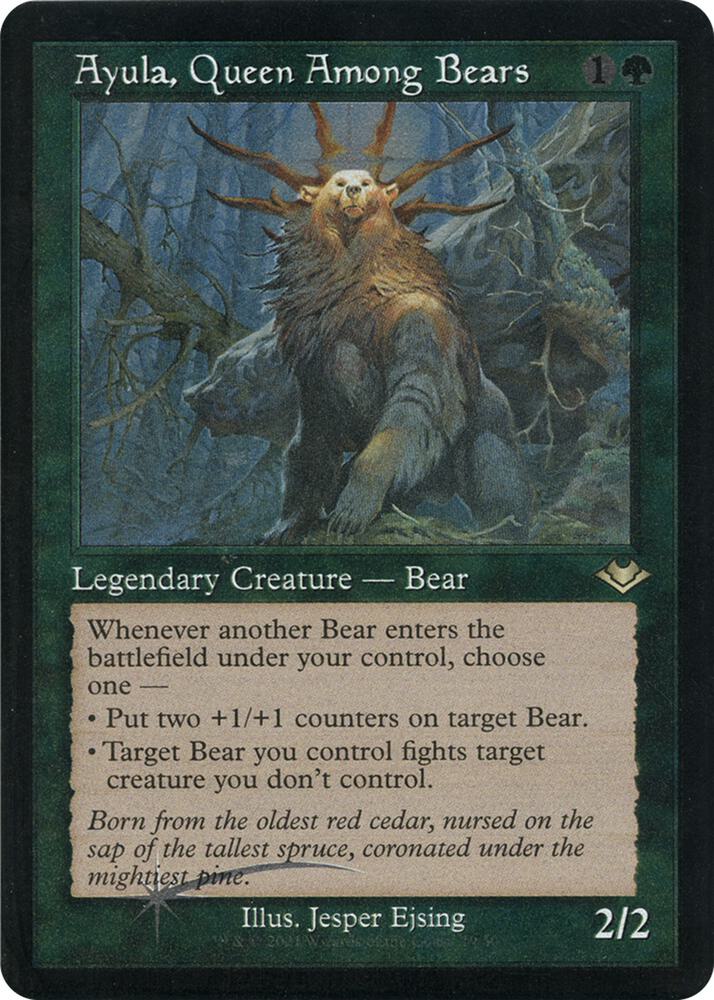 Ayula, Queen Among Bears 19 (Modern Horizons)  - Retro Etched Foil | Good Games Modbury