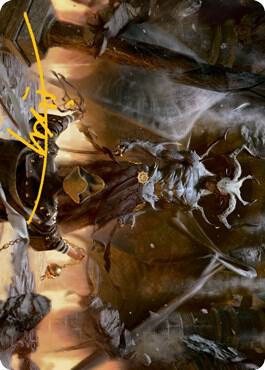 Ormendahl the Corrupter Art Card Gold Stamped Signature 38 (Art Series: Innistrad: Midnight Hunt)  | Good Games Modbury