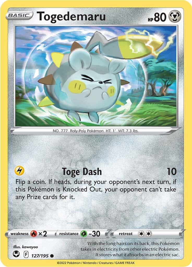 Togedemaru (127/195) [Sword & Shield: Silver Tempest] | Good Games Modbury