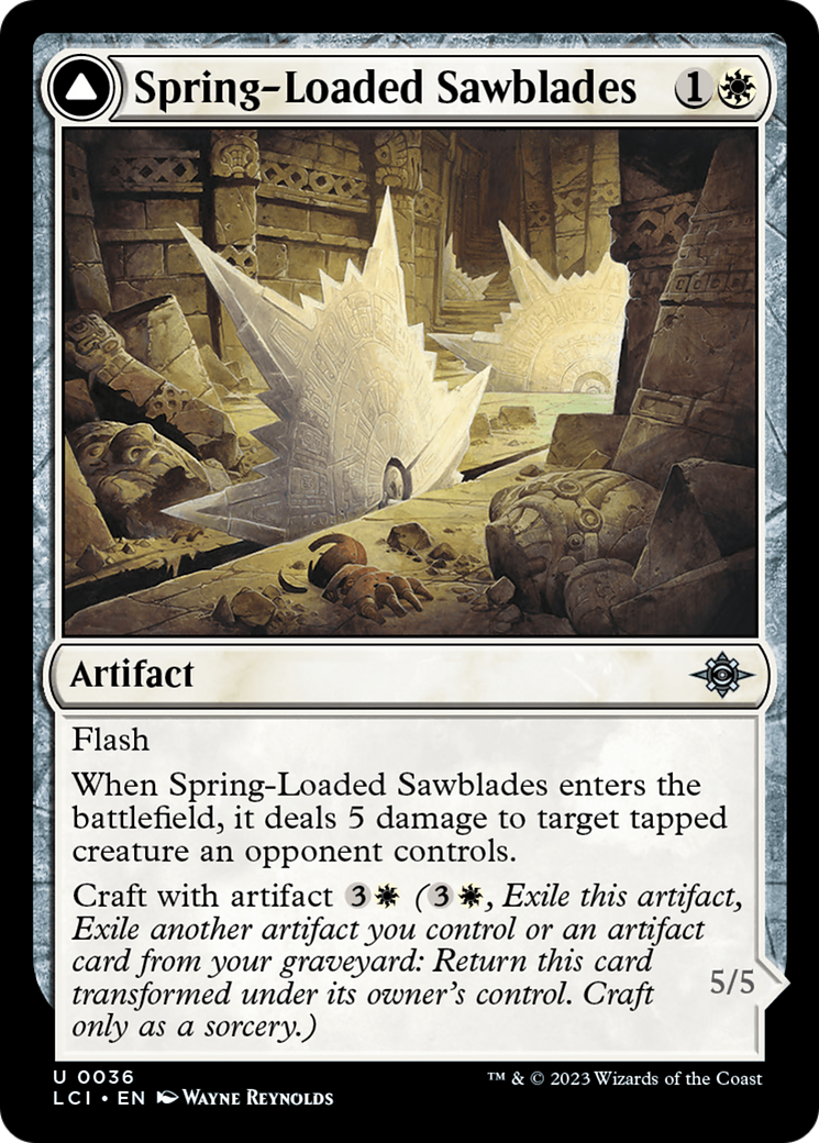 Spring-Loaded Sawblades // Bladewheel Chariot [The Lost Caverns of Ixalan] | Good Games Modbury