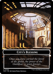 City's Blessing // Human Soldier Double-Sided Token [Murders at Karlov Manor Commander Tokens] | Good Games Modbury