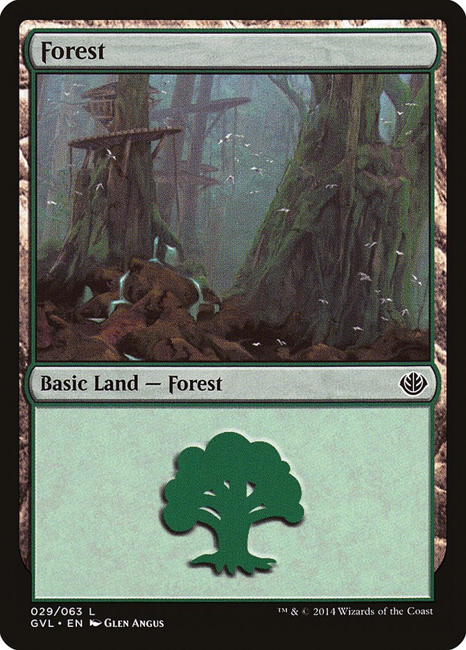 Forest (29) (Garruk vs. Liliana) [Duel Decks Anthology] | Good Games Modbury