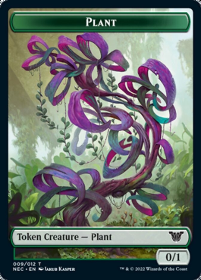 Plant // Treasure Double-Sided Token [Kamigawa: Neon Dynasty Commander Tokens] | Good Games Modbury