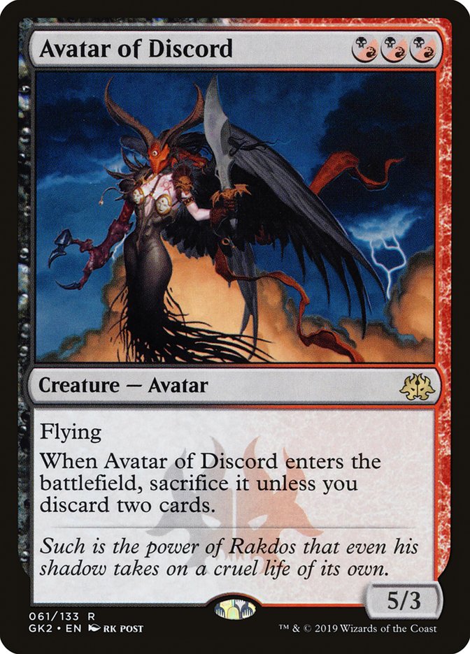 Avatar of Discord [Ravnica Allegiance Guild Kit] | Good Games Modbury