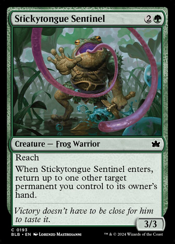 Stickytongue Sentinel 193 (Bloomburrow)  - Foil | Good Games Modbury