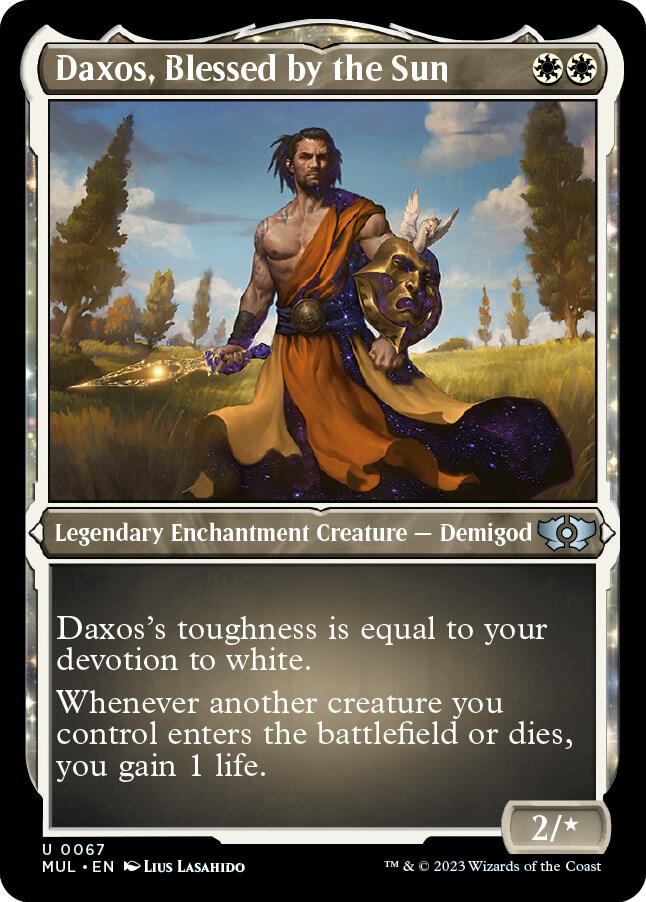 Daxos, Blessed by the Sun 67 (March of the Machine: Multiverse Legends)  - Etched Foil | Good Games Modbury