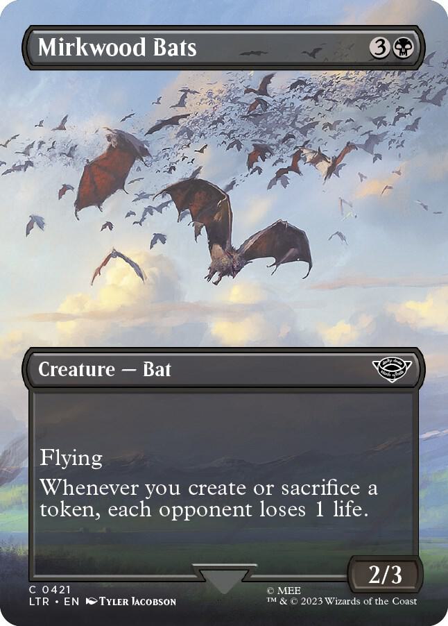 Mirkwood Bats 421/281 (Universes Beyond: The Lord of the Rings: Tales of Middle-earth)  - Borderless Foil | Good Games Modbury