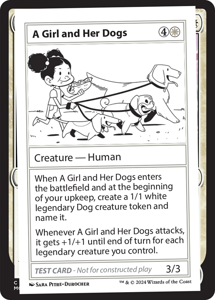 A Girl and Her Dogs [Mystery Booster 2 Playtest Cards] | Good Games Modbury