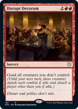 Disrupt Decorum 122/62 (Commander: Adventures in the Forgotten Realms)  | Good Games Modbury