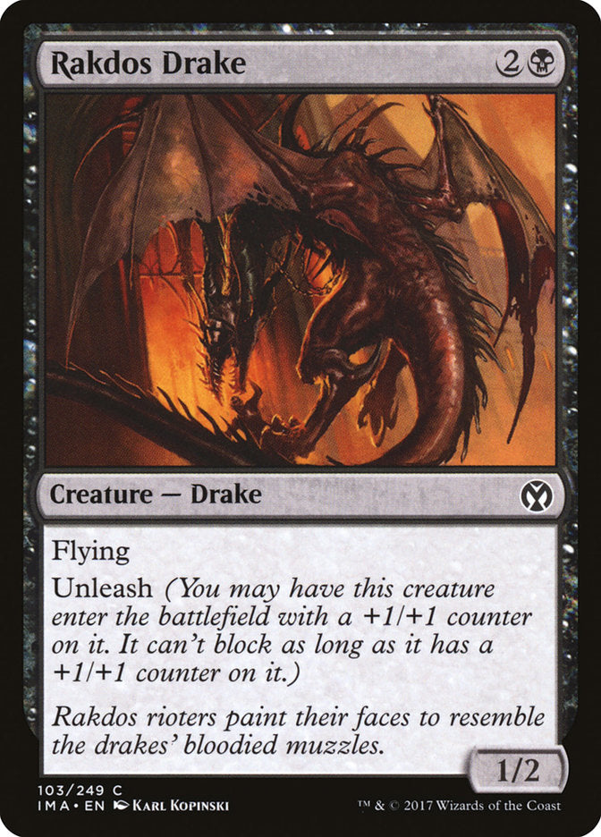 Rakdos Drake 103/249 (Iconic Masters)  - Foil | Good Games Modbury