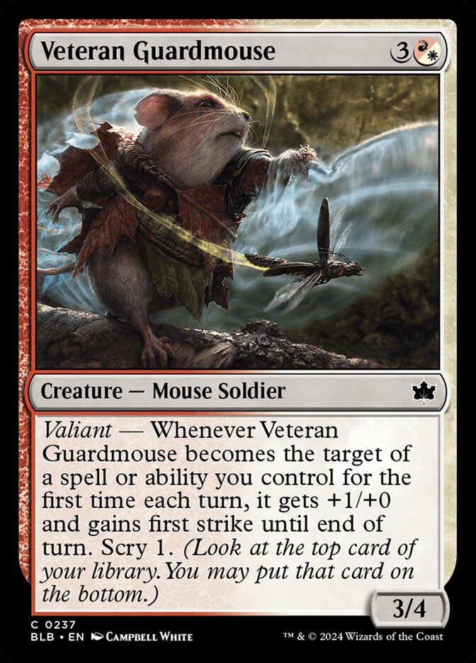 Veteran Guardmouse 237/281 (Bloomburrow)  - Foil | Good Games Modbury