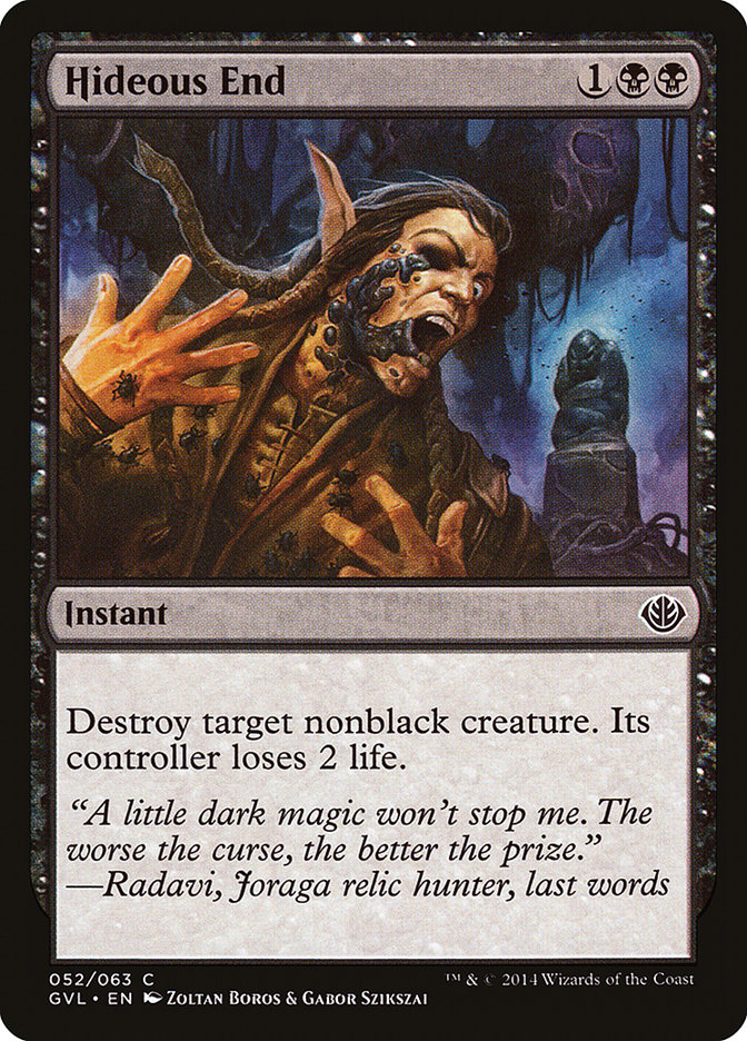 Hideous End (Garruk vs. Liliana) [Duel Decks Anthology] | Good Games Modbury