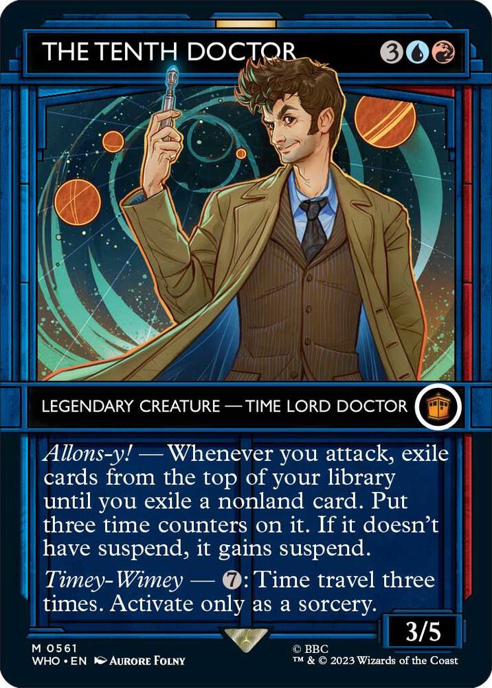 The Tenth Doctor 561 (Universes Beyond: Doctor Who)  - Showcase Foil | Good Games Modbury