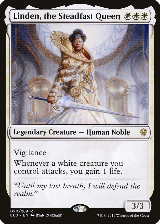 Linden, the Steadfast Queen 20/269 (Throne of Eldraine)  | Good Games Modbury