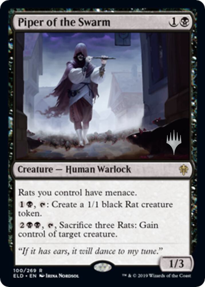Piper of the Swarm 100 (Promo Pack: Throne of Eldraine)  - Foil | Good Games Modbury