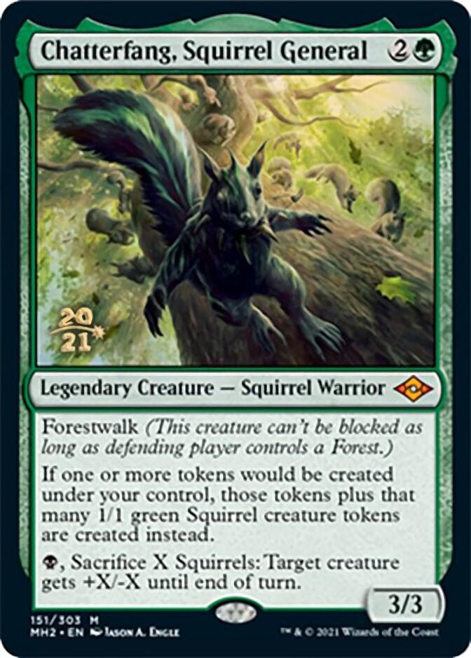 Chatterfang, Squirrel General [Modern Horizons 2 Prerelease Promos] | Good Games Modbury