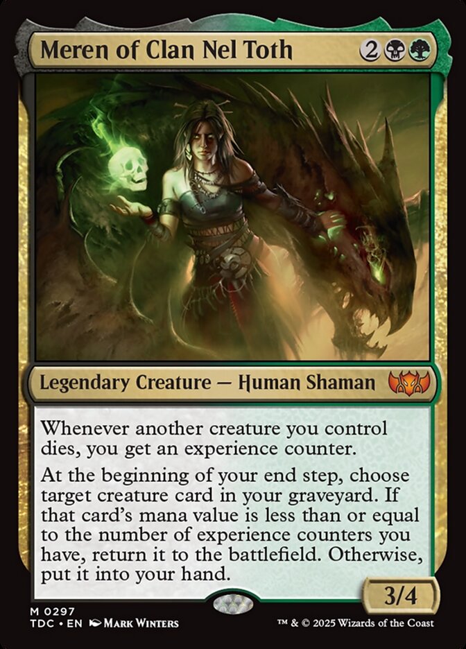 Meren of Clan Nel Toth 297 (Commander: Tarkir: Dragonstorm)  | Good Games Modbury