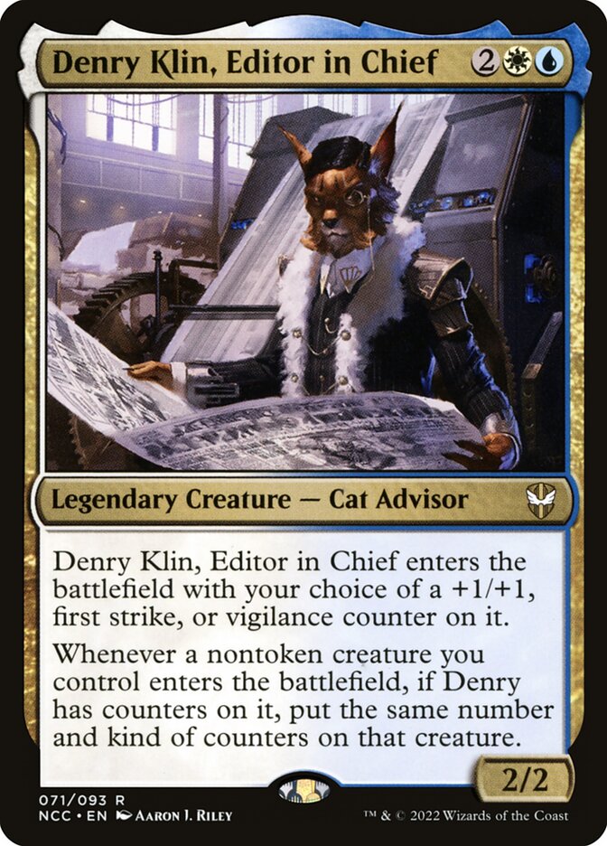 Denry Klin, Editor in Chief 71 (Commander: Streets of New Capenna)  | Good Games Modbury