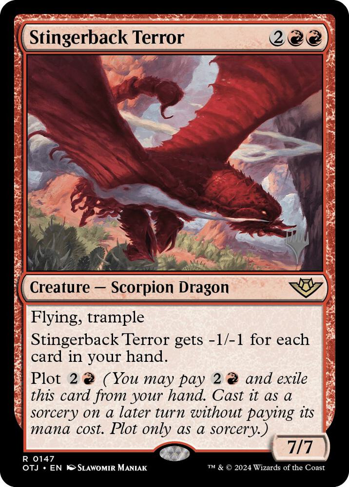 Stingerback Terror 147 (Promo Pack: Outlaws of Thunder Junction)  - Foil | Good Games Modbury