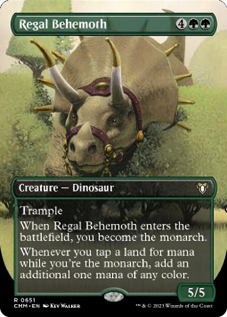 Regal Behemoth (Borderless Alternate Art) [Commander Masters] | Good Games Modbury