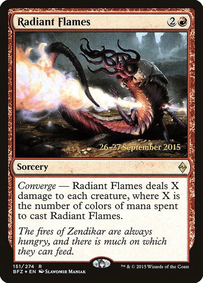 Radiant Flames 151s/90 (Prerelease Cards)  - Foil | Good Games Modbury