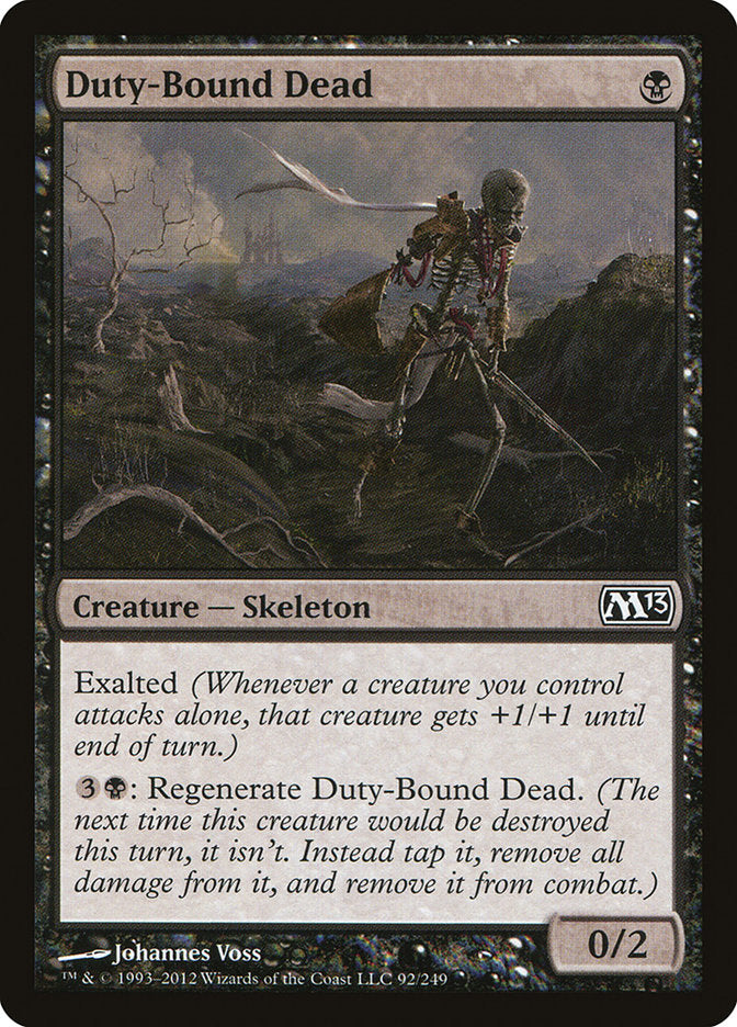 Duty-Bound Dead 92/249 (Magic 2013 (M13))  | Good Games Modbury