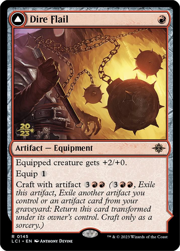 Dire Flail 145 (Prerelease Cards)  - Foil | Good Games Modbury