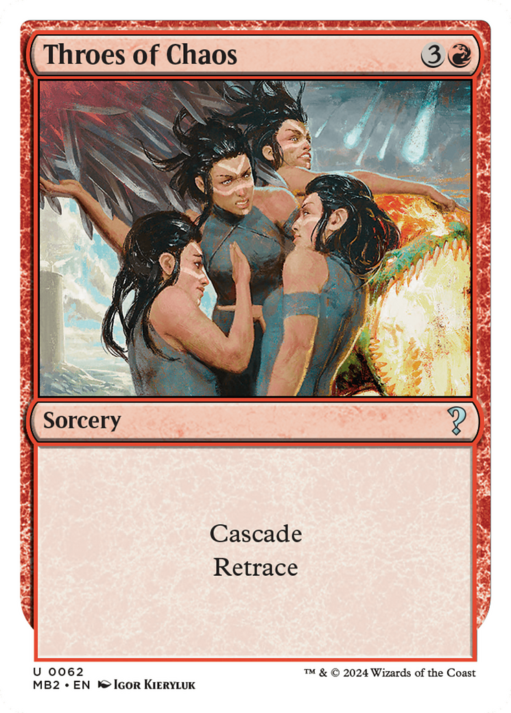 Throes of Chaos (White Border) [Mystery Booster 2] | Good Games Modbury
