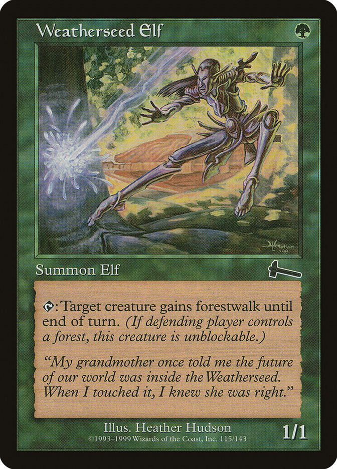 Weatherseed Elf 115/143 (Urza's Legacy)  - Foil | Good Games Modbury