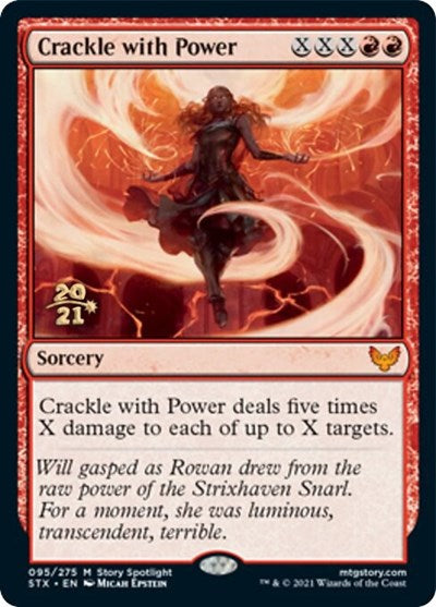 Crackle with Power [Strixhaven: School of Mages Prerelease Promos] | Good Games Modbury