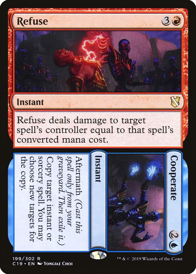 Refuse // Cooperate 199/302 (Commander 2019)  | Good Games Modbury