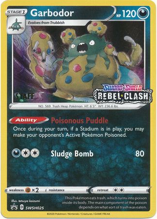 Garbodor (SWSH025) (Staff Prerelease Promo) [Sword & Shield: Black Star Promos] | Good Games Modbury