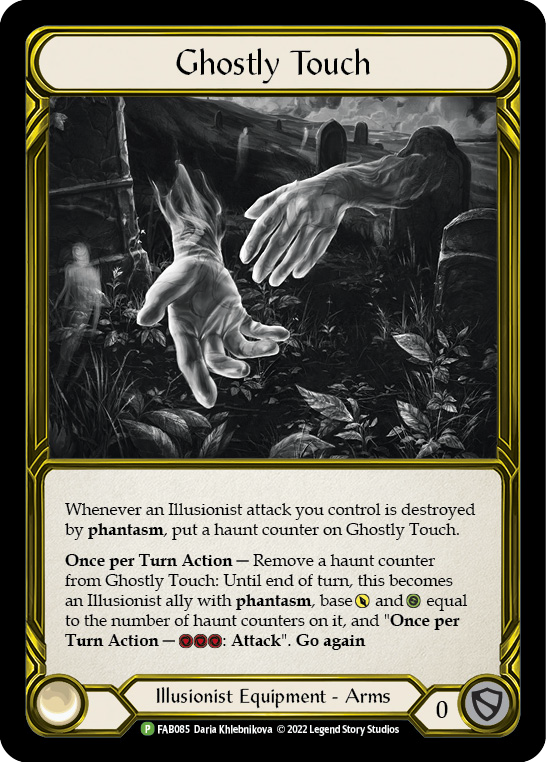 Ghostly Touch (Golden) [FAB085] (Promo)  Cold Foil | Good Games Modbury