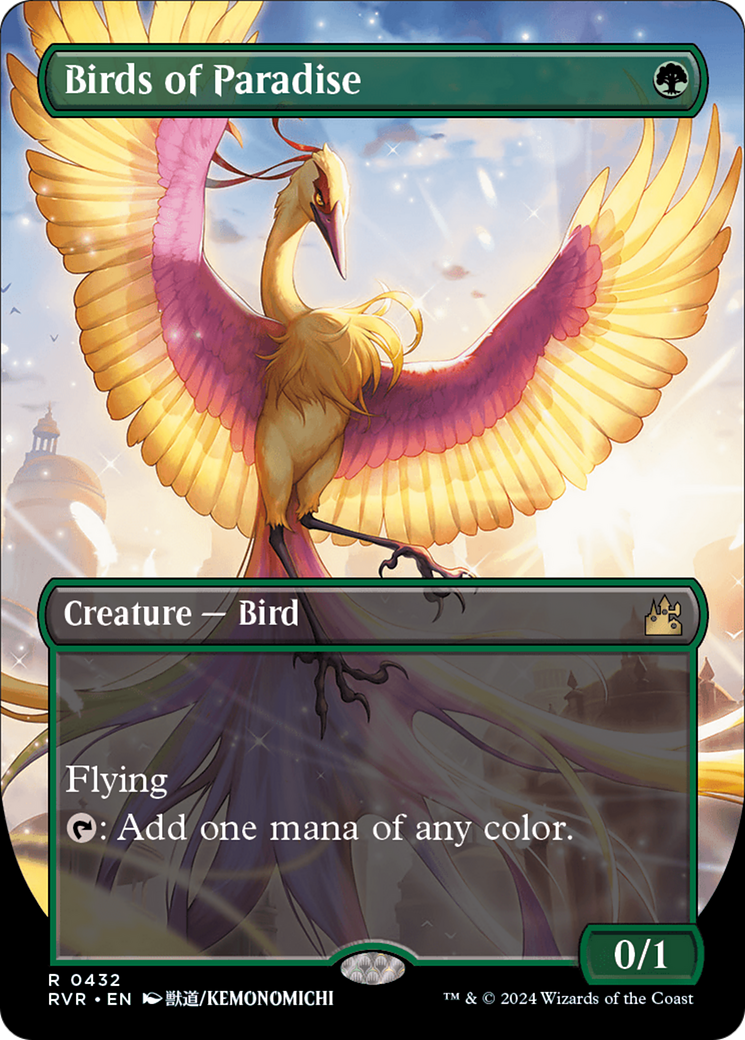 Birds of Paradise (Anime Borderless) [Ravnica Remastered] | Good Games Modbury