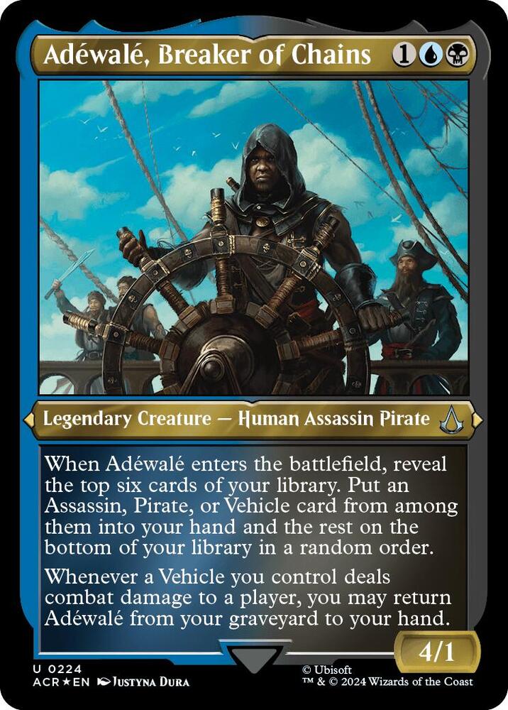 Adéwalé, Breaker of Chains 224 (Universes Beyond: Assassin's Creed)  - Etched Foil | Good Games Modbury